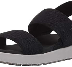 KEEN Women's Elle Backstrap Casual Platform Open Toe Wedge Sandals, Black, 10 US
