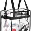 BAGAIL Clear bags Stadium Approved Clear Tote Bag with Zipper Closure Crossbody Messenger Shoulder Bag with Adjustable Strap - Image 4
