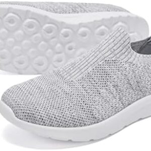 zefani Women's Slip On Shoes, Stretch Knit Walking Shoes, Comfort Sneaker for Work, Travel, Commute