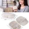 Daily Pill Organizer, 8 Compartments Portable Pill Case, Pill Box to Hold Vitamins, Cod Liver Oil（Khaki） - Image 6