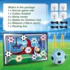 Enioyfly Soccer Game Set, Indoor Outdoor Games for Adults and Family Kids, Outdoor Play Equipment Indoor Soccer Set, Backyard Games, Outdoor Toys for Kids, Perfect Soccer Game Gift (59" * 39.4") - Image 5