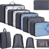 ExploreBliss Packing Cubes for Suitcases, Durable Packing Cubes for Travel, Foldable Suitcase Organizer Bags Set for Travel Accessories, Travel Bags Organizer for Luggage