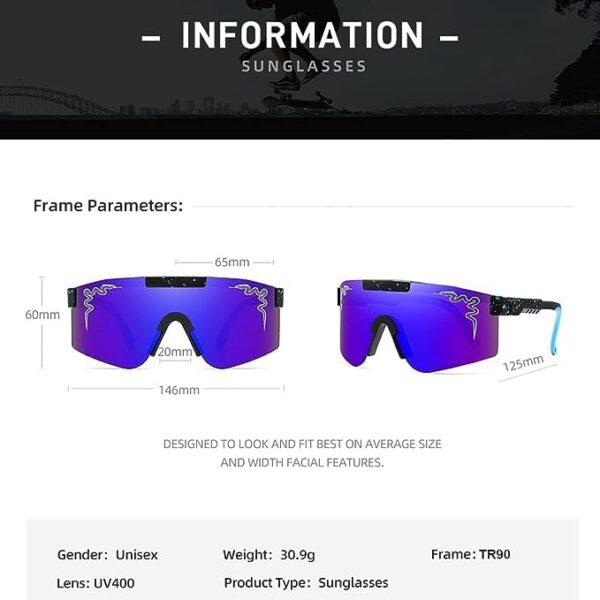 YCDAQCW Fashion Sunglasses For Men Women Outdoor Sports Cycling Eyewear UV400 Baseball Glasses - Image 4