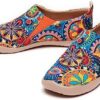 UIN Women's Fashion Floral Art Sneaker Painted Canvas Slip-On Ladies Travel Shoes - Image 8