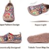 UIN Women's Fashion Floral Art Sneaker Painted Canvas Slip-On Ladies Travel Shoes - Image 7