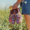 UIN Women's Fashion Floral Art Sneaker Painted Canvas Slip-On Ladies Travel Shoes - Image 4