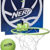 NERF Nerfoop - The Classic Mini Foam Basketball and Hoop - Hooks On Doors - Indoor and Outdoor Play - A Favorite Since 1972