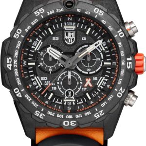 Luminox Bear Grylls Survival XB.3749 Mens Watch 45mm - Military Watch in Orange/Black Date Function Chronograph Compass 300m Water Resistant Sapphire Glass